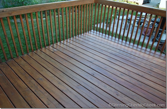 So we fixed it with Cedar Natural Tone Deck Stain from Home Depot: