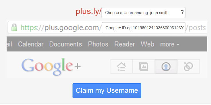Google Plus: Claiming or Shortening your URL