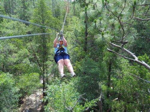Ziplining with Adventures Unlimited at Brandcation