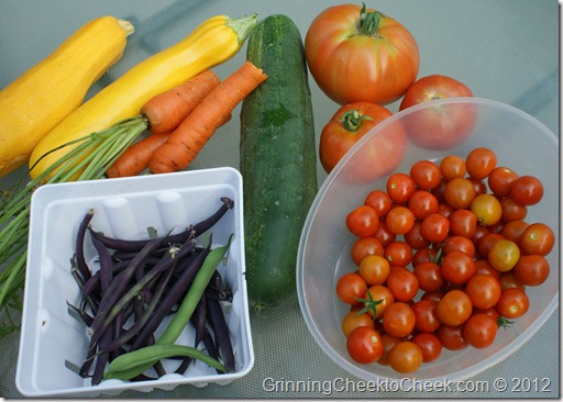 Veggies from the garden