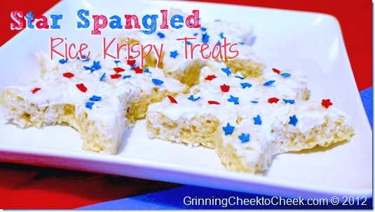 Star Spangled Rice Krispy Treats