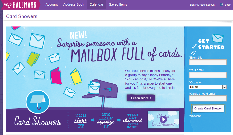 Hallmark Card Showers – Win a $25 Hallmark Gift Card!