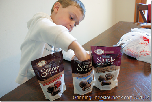 boy eating chocolate