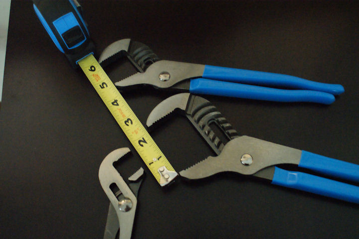 tape measure with pliers