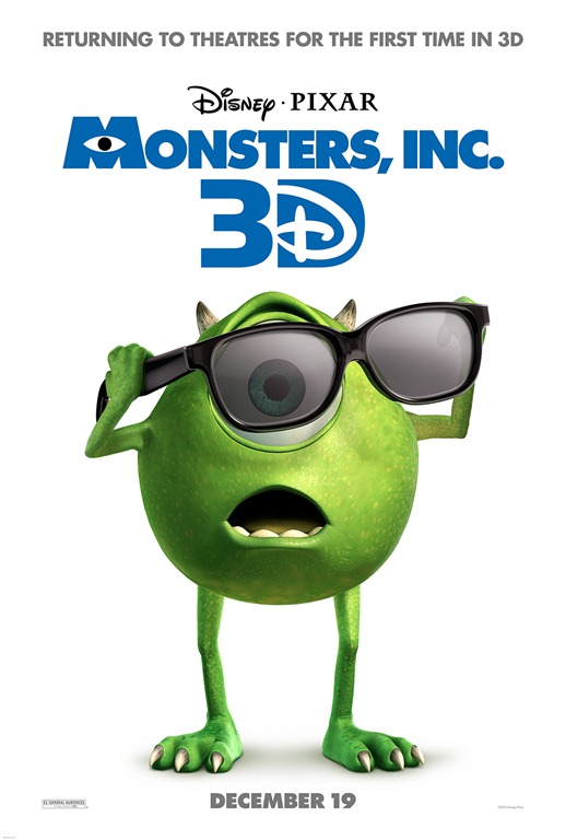 All of our Favorite Disney Pixar Movies in 3-D!