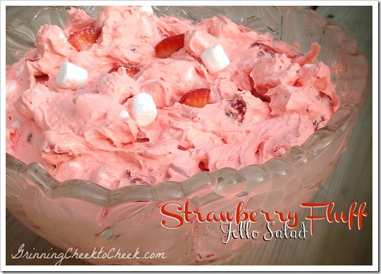 Easy Dessert Recipe Strawberry Fluff Jello Salad Recipes Strawberry
