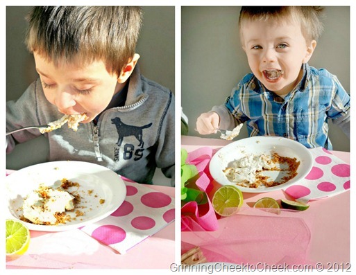 Boys Eating Pie