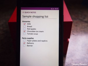 list making on HTC 8x cell phone how to