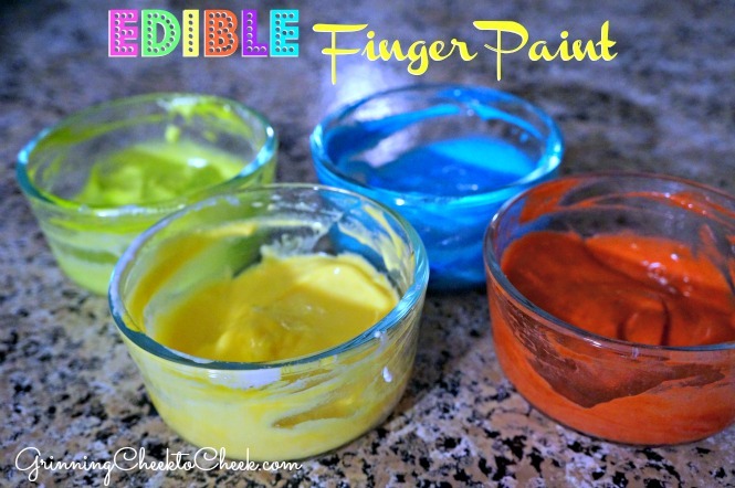 Edible Finger Paint!