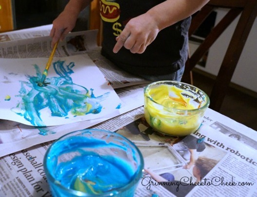 Edible Toddler Paint 1