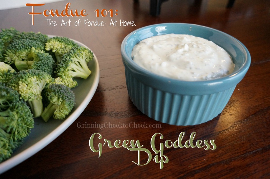 Fondue Recipes: The Art of Fondue at Home. Green Goddess Dip