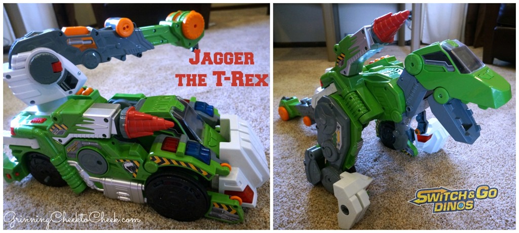VTech Switch & Go Dinos Jagger The T-rex Green Dinosaur 20