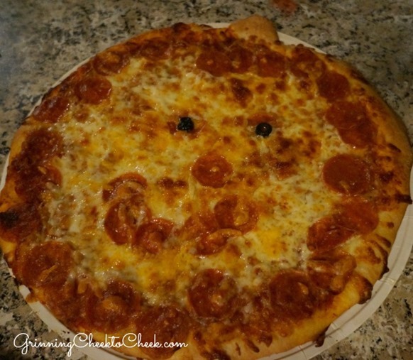 Pumpkin Shaped Pizza