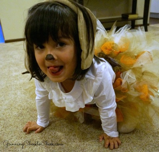 diy girls puppy costume