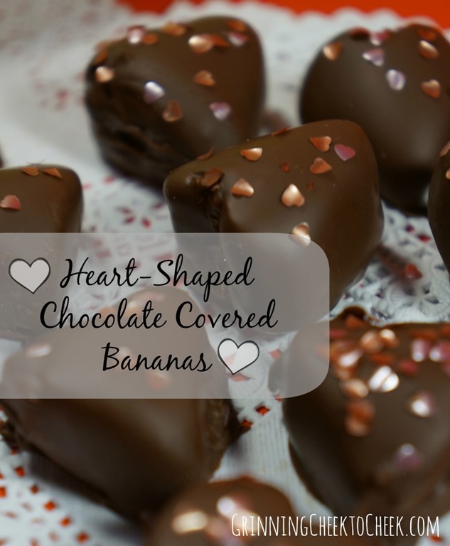 Heart Shaped Chocolate Covered Banana’s