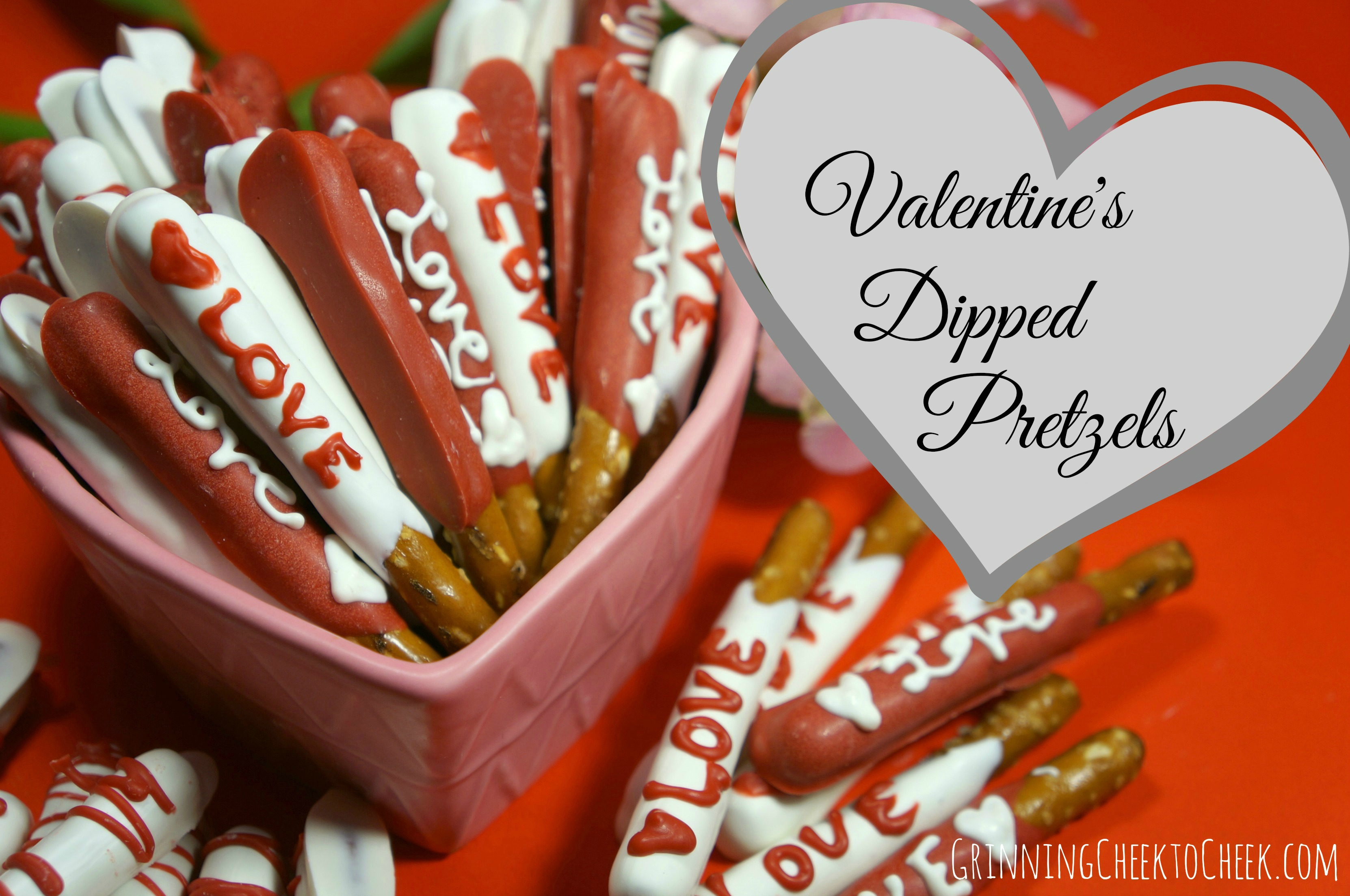 Valentine’s Candy-Dipped Pretzels