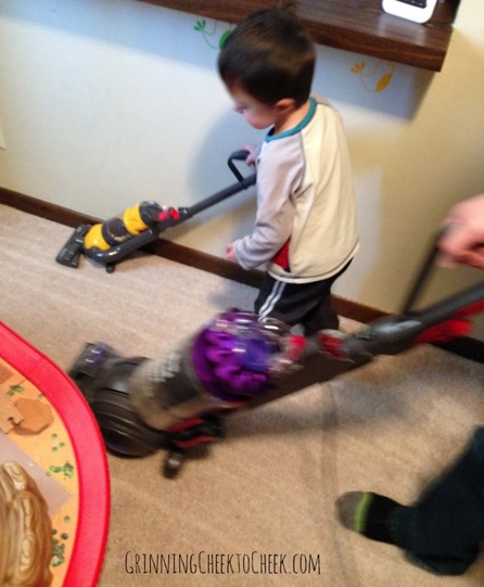 Vacuuming Together with dyson