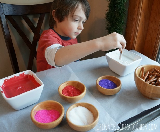 Valentines Dipping Pretzles