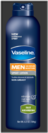 vaseline spray lotion