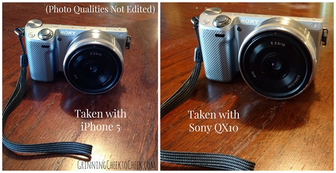 iPhone vs Sony QX10