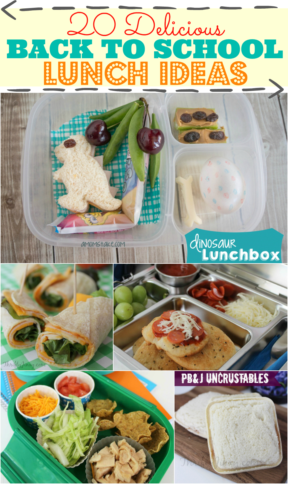 Lunch Ideas- 20 Delicious Back to School Lunch Ideas!