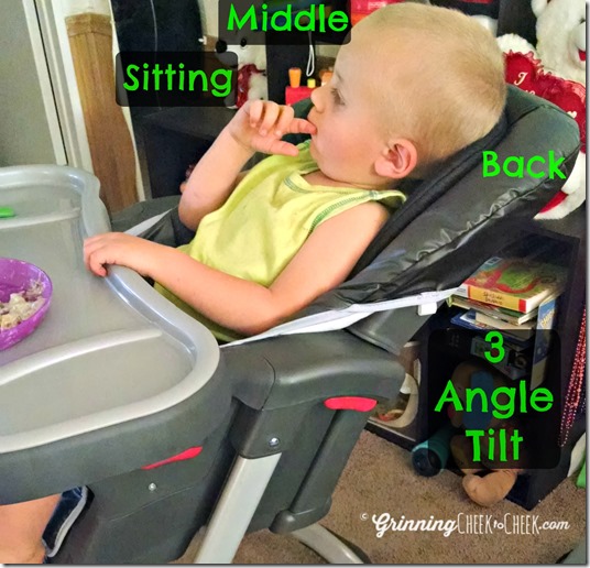 highchair seat tilt