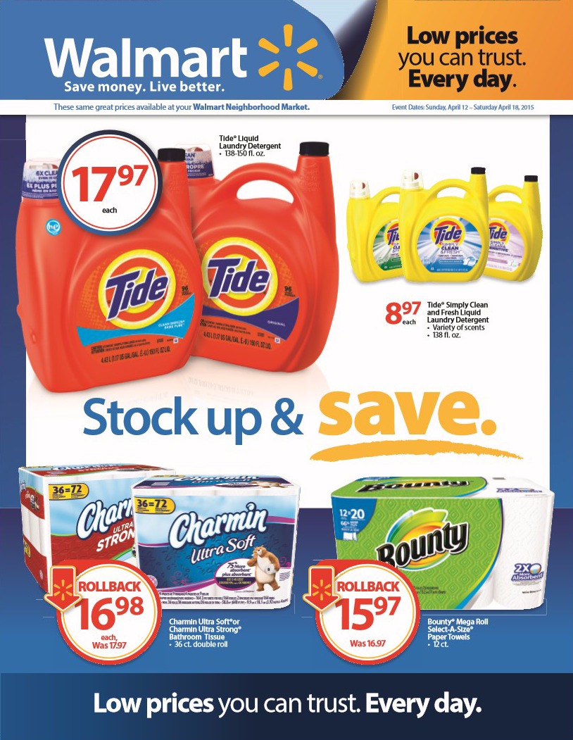 Stock Up and Save with Walmart and P&G! #Savings #Giveaway