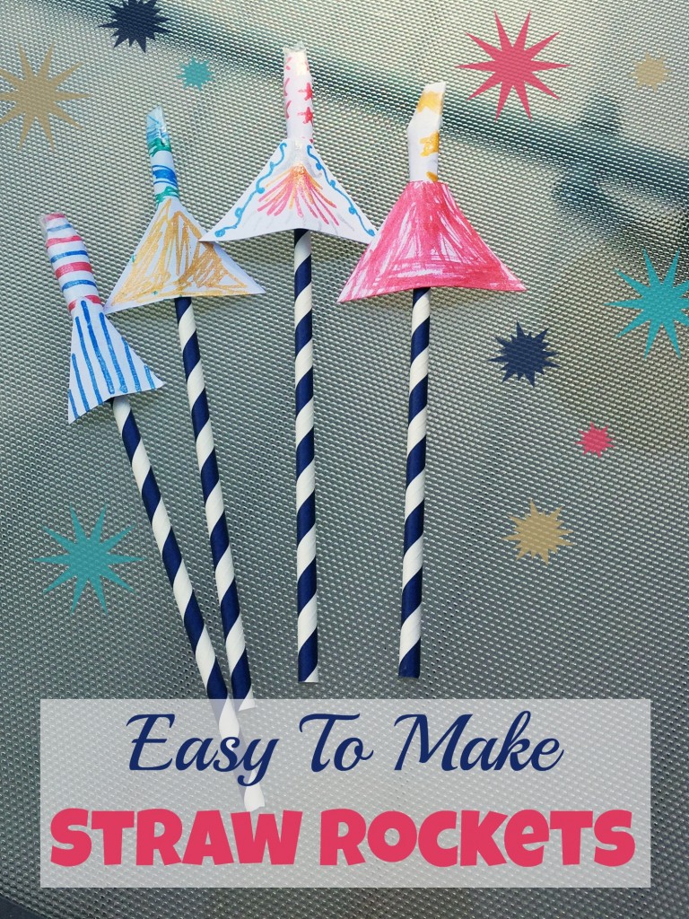 How to easily make Straw Rockets for Straw Rocket Racing - a fun summer activity, indoor activity or outdoor activity