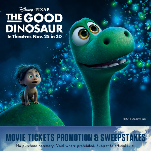 You and your Little One can WIN a Pre-historic Adventure! #TheGoodDinosaur