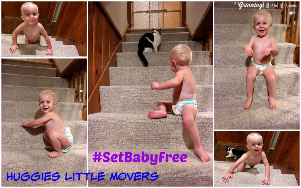 Huggies #setbabyfree stairs