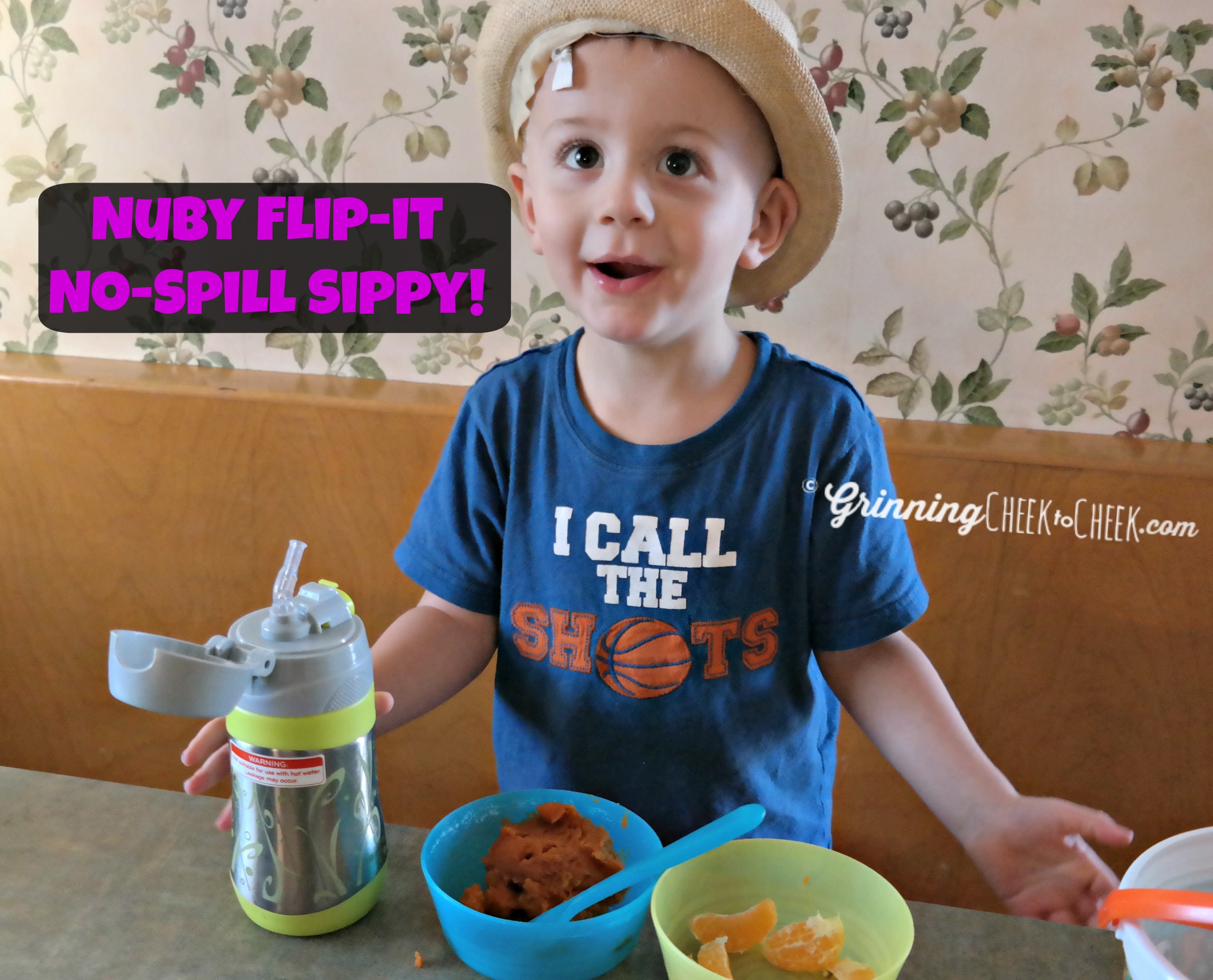 Nuby Insulated Stainless Steel No-Spill Flip-it