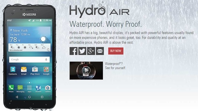Kyocera Waterproof Phone
