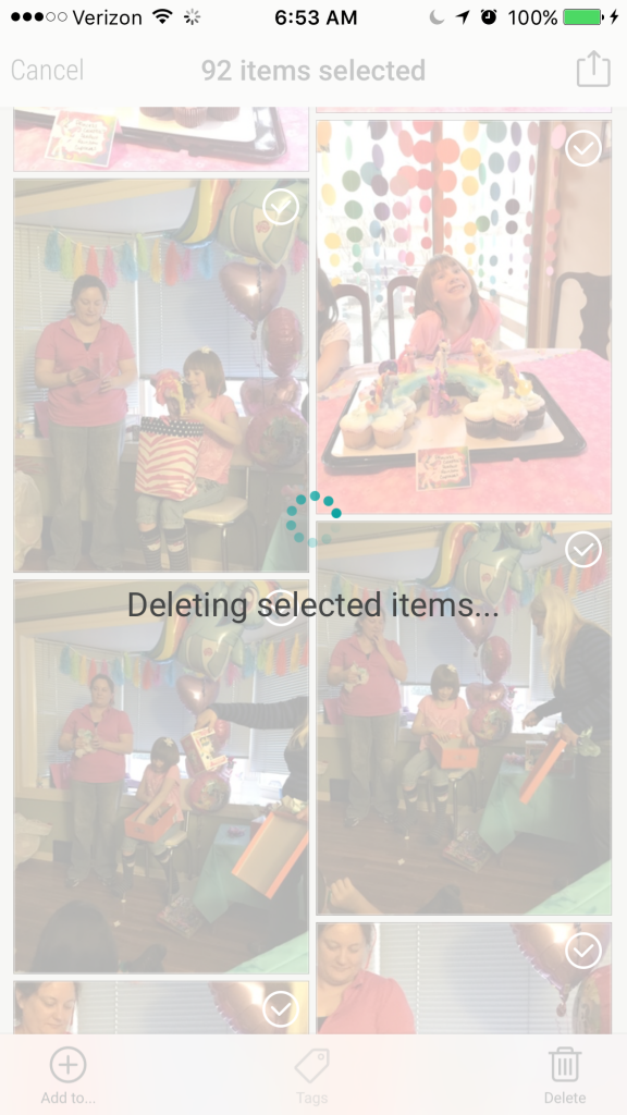 Deleting Items