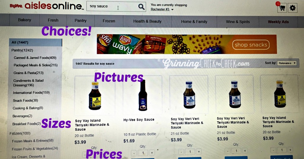 hyvee aisles online