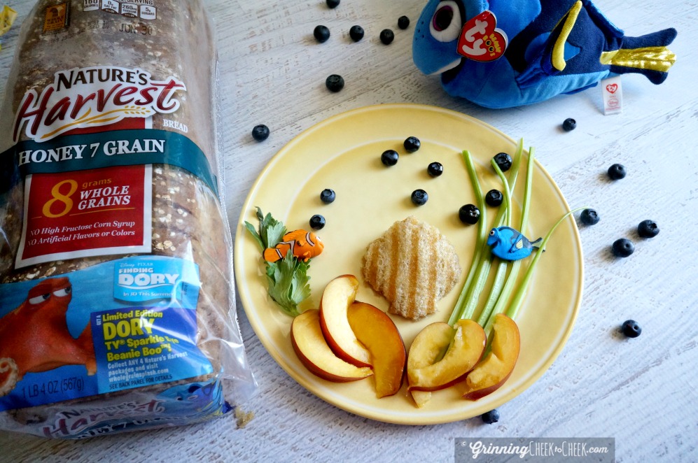 Finding Dory Inspired Sandwich made with Nature’s Harvest® Bread #Sweepstakes