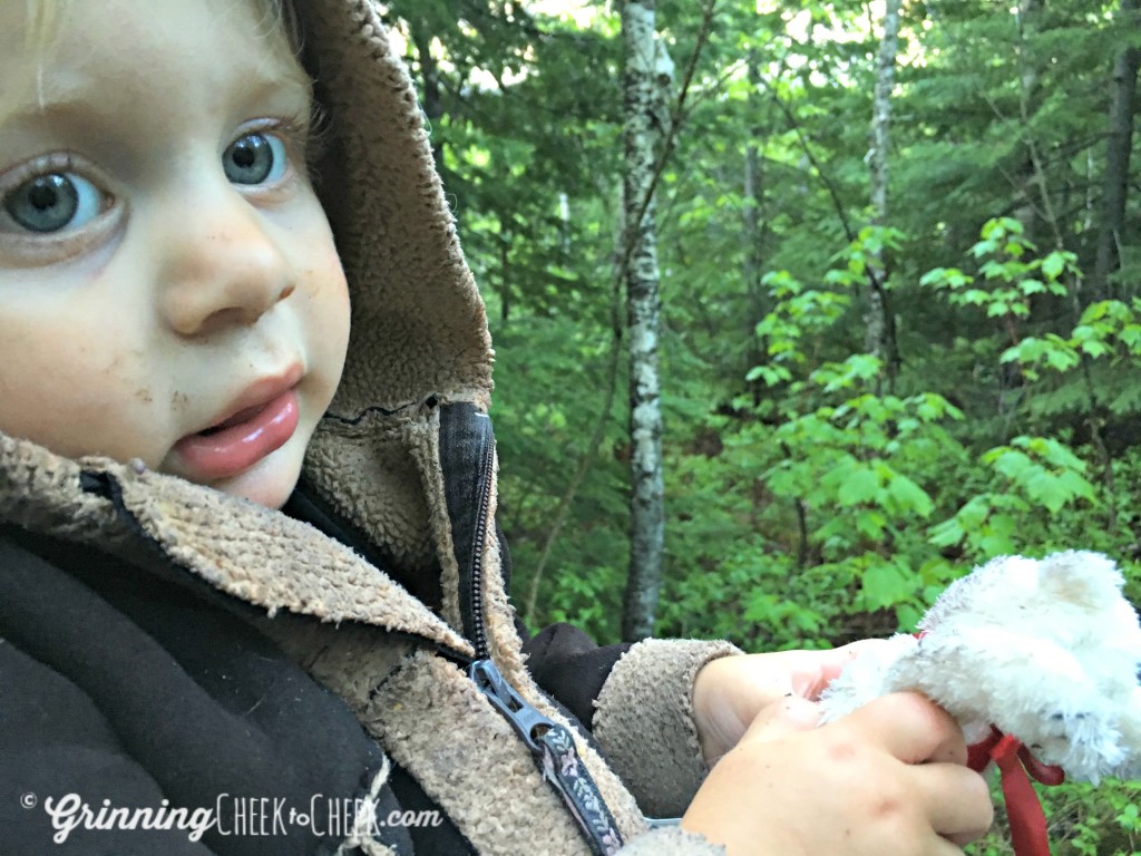 hiking toddler