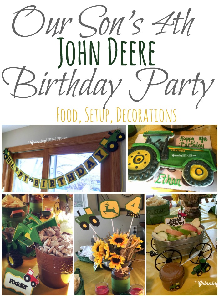 John Deere Birthday Collage