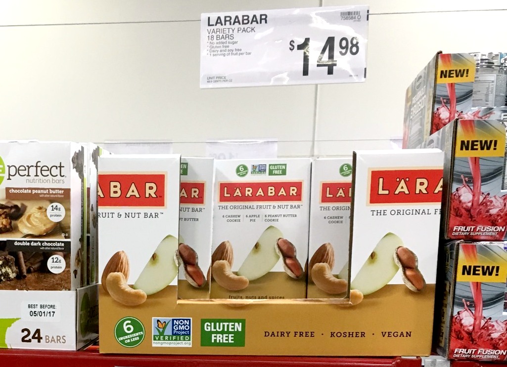 LaraBar at Sams Club