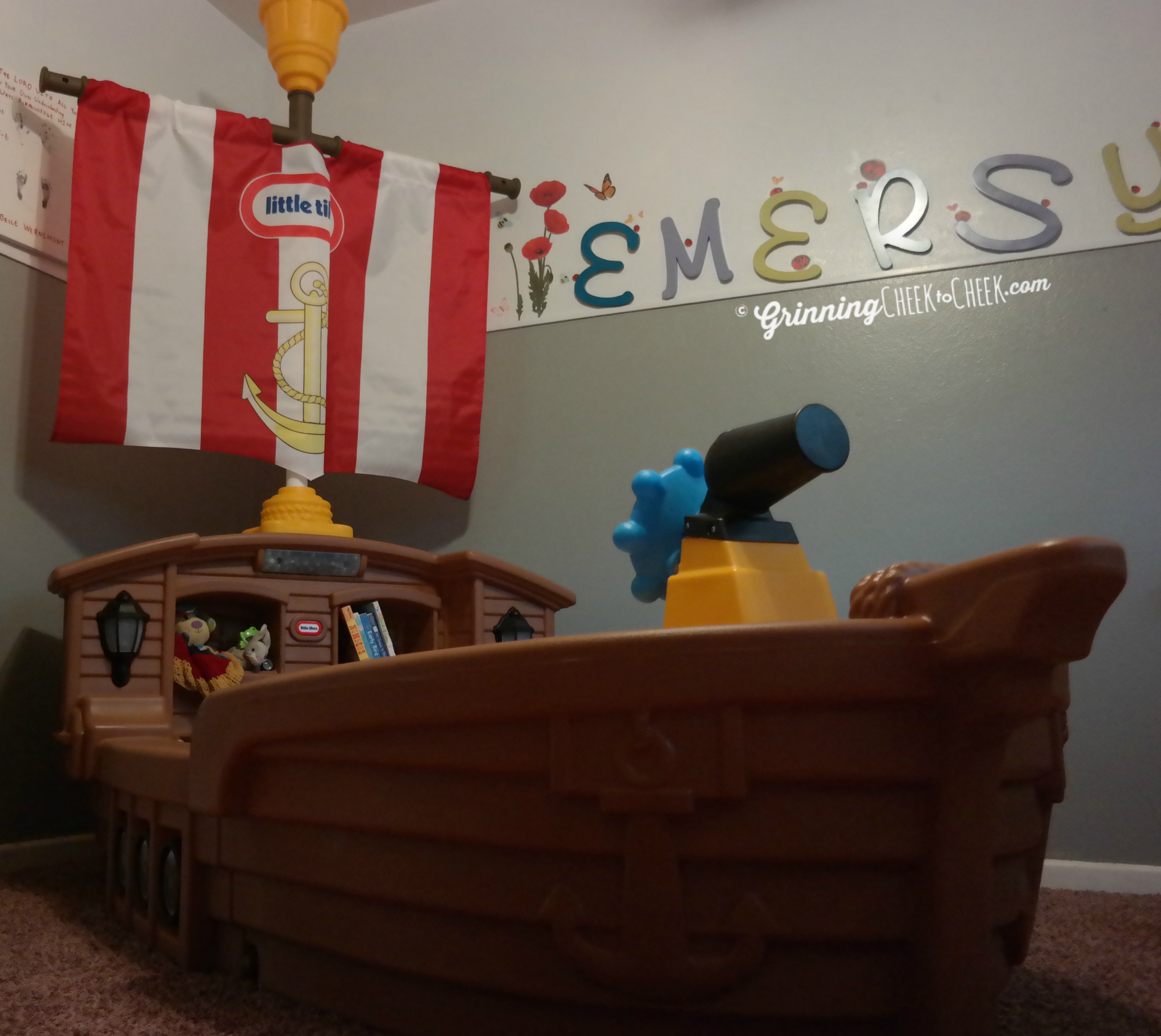 Little Tikes Pirate Ship Bed #Ad #LittleTikes #BedtimeStruggles #ArghMatey